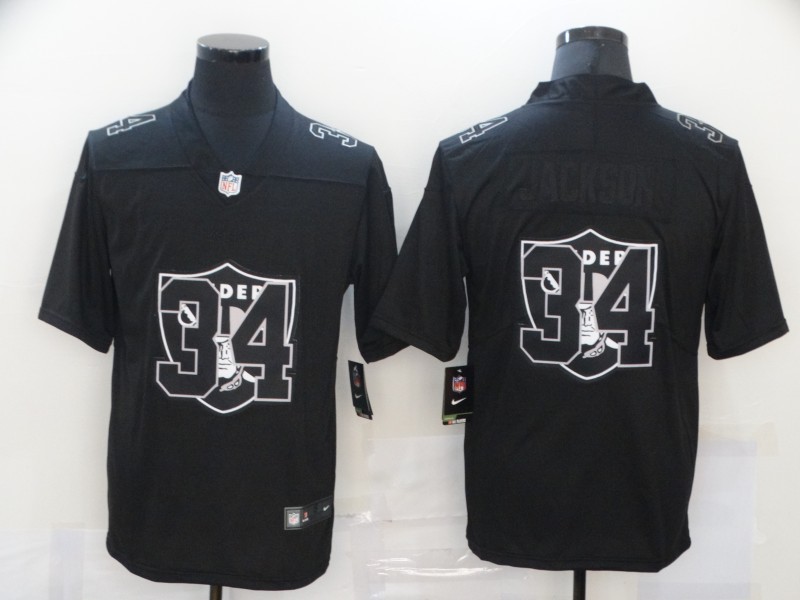 Men's Las Vegas Raiders #34 Bo Jackson Black Jersey